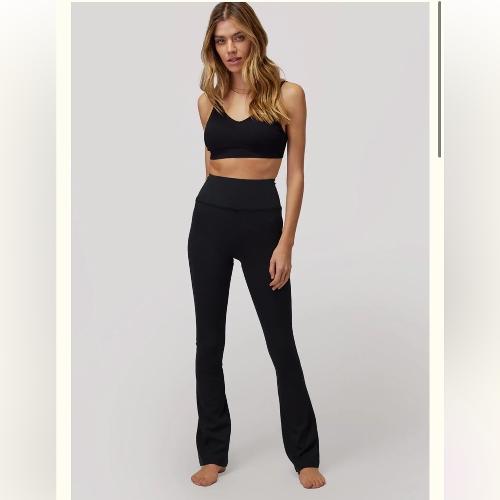 • SPIRITUAL GANGSTER • Women’s GISELLE BOOTCUT Pants BLACK Small